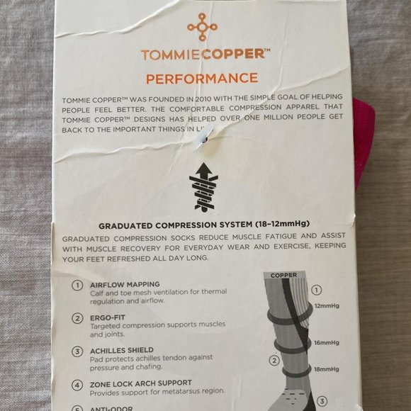 Tommie Copper- Women's Core Performance Over the Calf Compression Socks- 7-9.5 - Picture 3 of 4